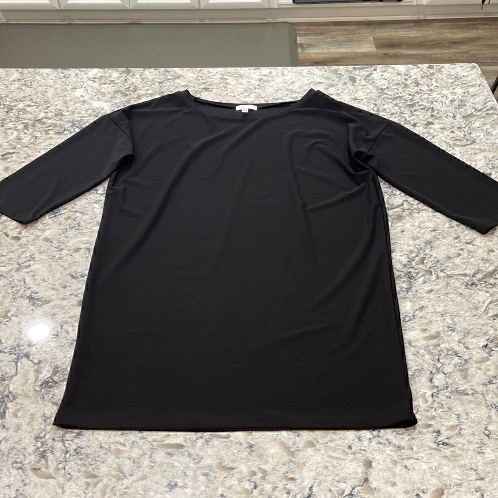 LEITH (Nordstrom)Flowy Trapeze TSHIRT Swing Dress in Black Size S  - Picture 4 of 13